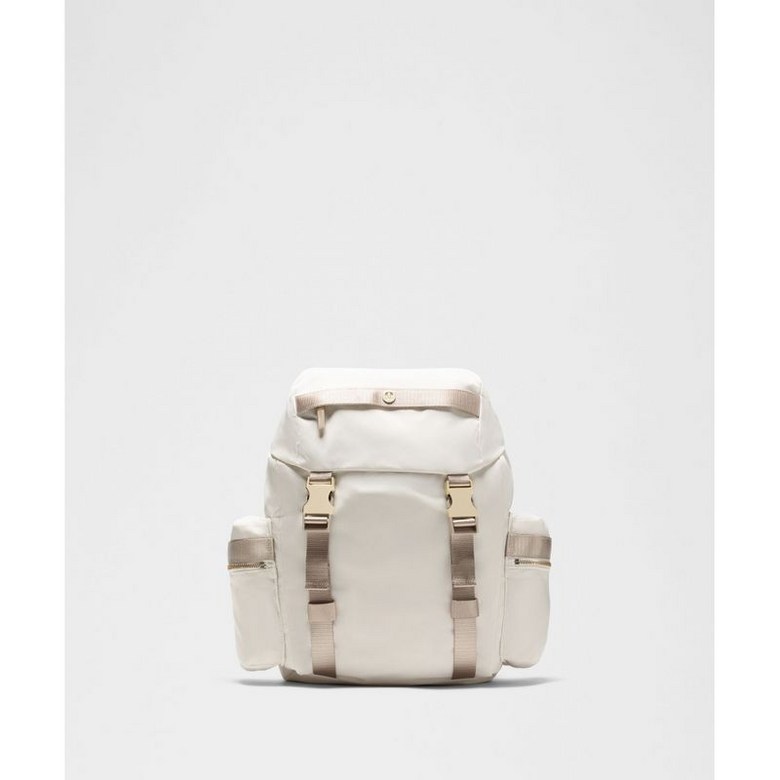 룰루레몬 lululemon 원더러스트 백팩 스몰 14L 그립 핸들 LTIV WKKI GOLD LU9DNMS-075059 496336 White On