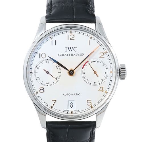 IWC 포르투기저 스틸 세븐데이즈 골드핸즈 42mm IW500114_이미지