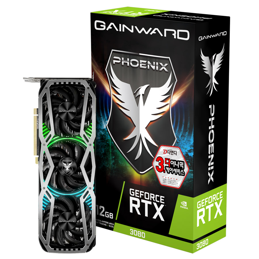 GAINWARD 지포스 RTX 3080 피닉스 V1 D6X 12GB LHR_이미지
