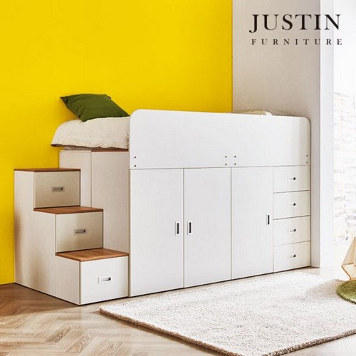 룸 벙커형 멀티 옷장 수납침대 SS