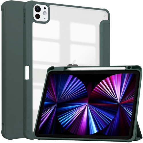 GSB iPad Pro 13 M4 애플펜슬 수납 클리어 하이브리드 케이스_이미지