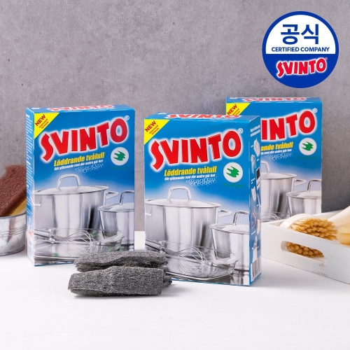 스빈또 NEW 스웨덴 국민 스틸울 수세미 100g 3개 1개입