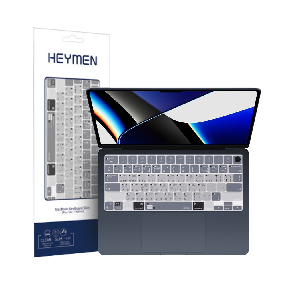 헤이맨 애플 2021 맥북프로14 M1 단축키 키스킨_이미지