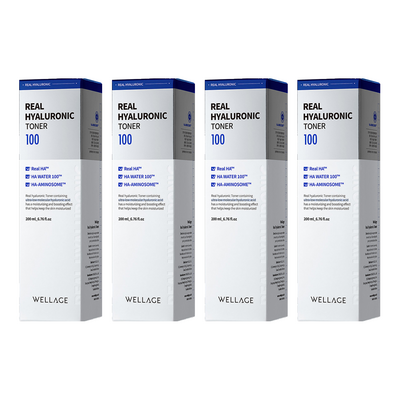 웰라쥬 리얼 히알루로닉 100 토너 200ml (4개)