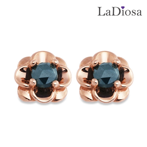 라디오사 La Diosa 라디오사 14K 러프다이아 귀걸이 G14D-7952EM