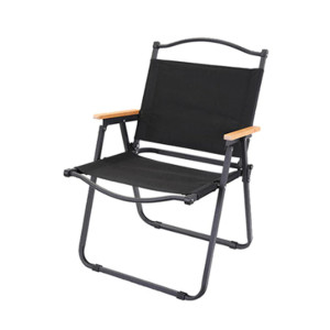 밤나무 프리미엄 폴딩 로우 체어 중형 M 블랙