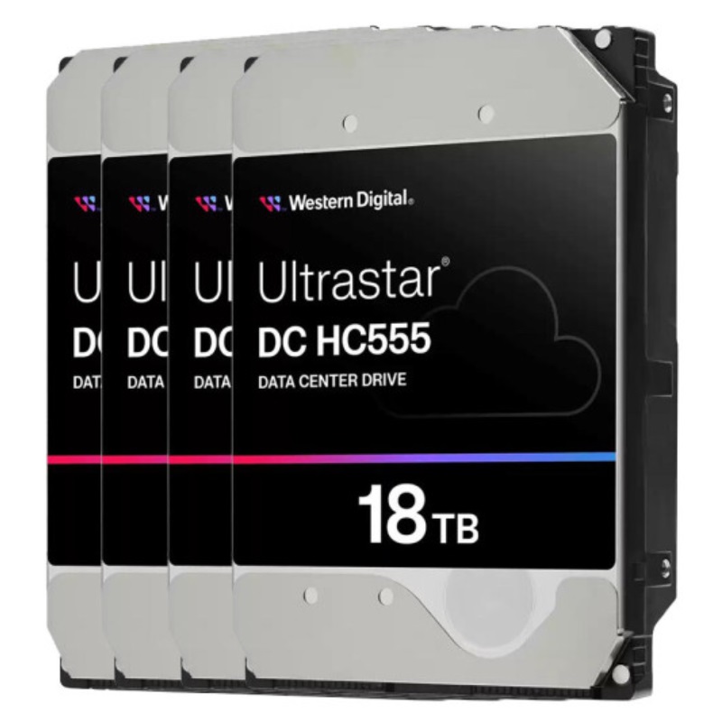 Western Digital Ultrastar DC HC550 패키지 7200/512M WUH721818ALE6L4 (4x18TB)_이미지