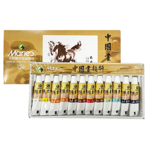 마리 동양화 물감 5ml (12색)_이미지