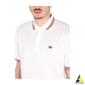 발리 M5BA760F-7S372 60367505021-F0106240246 B 체인 로고 자수 반팔 폴로티_이미지