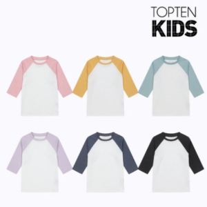 탑텐키즈 아동 나글란 7부 티셔츠 (MKD5TS3905)_이미지