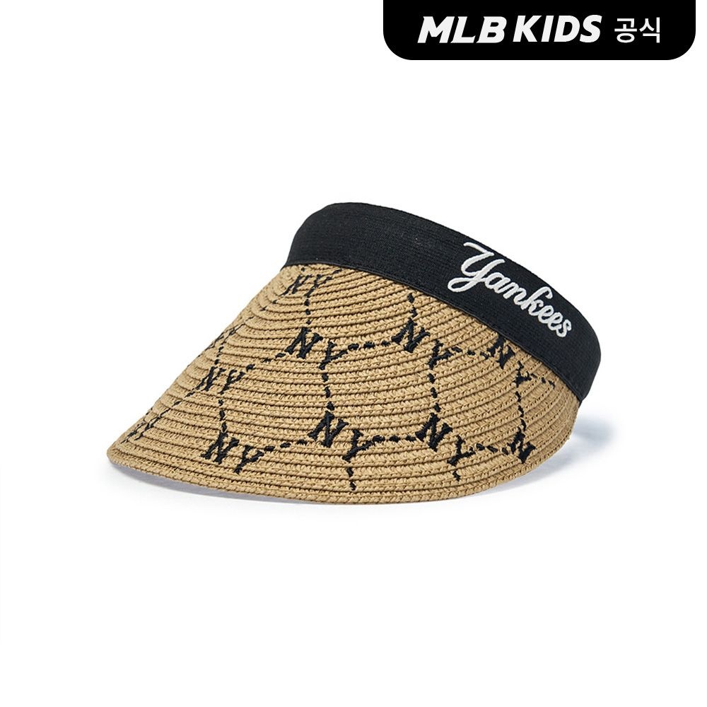 모노그램 라피아 썬캡 NY Black 7ASCMD163-50BKS