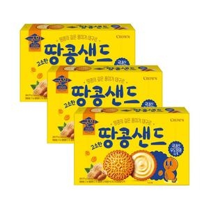 크라운제과 국희 땅콩샌드 279g (3개)_이미지