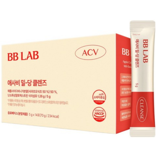 뉴트리원 비비랩 애사비 밀당 클렌즈 70g (5g x 14포) (1개)