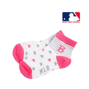 MLB BOSTON 별패턴 단목 핑크 양말이미지입니다. 누르면 해당 게시물로 새창이동합니다.