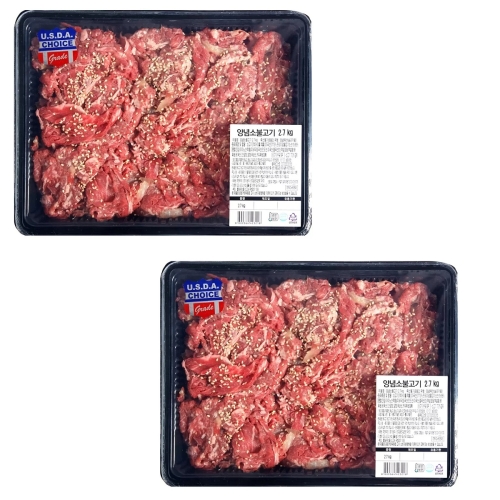 코스트코 양념 소불고기 2.7kg (2개)
