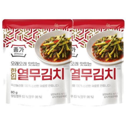 대상 종가 열무김치 80g (2개)