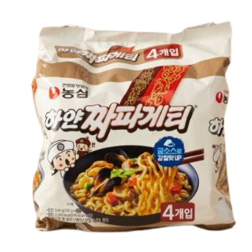 농심 하얀 짜파게티 136g (4개)