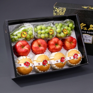 혼합 6호 과일선물세트 사과4+배4+샤인머스캣3