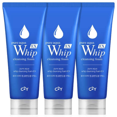 사임당화장품 C2Y 퓨어 아쿠아 휩 클렌징폼 EX 225ml (3개)