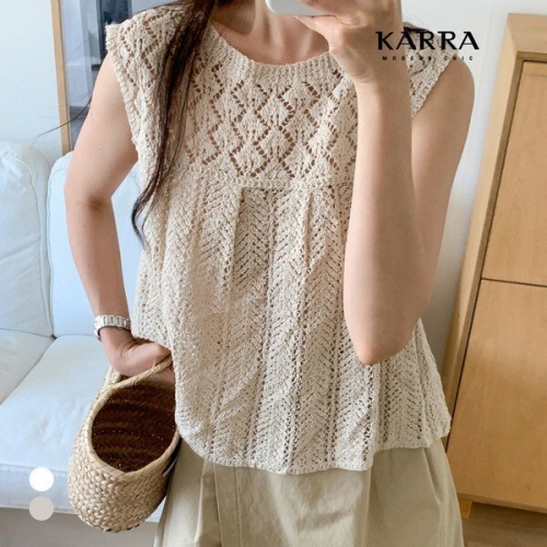 KARRA 비치펀칭나시니트_A4M0550_이미지