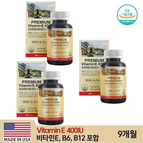 오리진 프리미엄 비타민E 400IU 550mg 90캡슐 (3개)_이미지