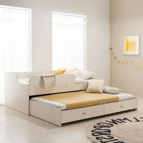 꼼므 주니어 수납 슬라이딩 2단침대+가드