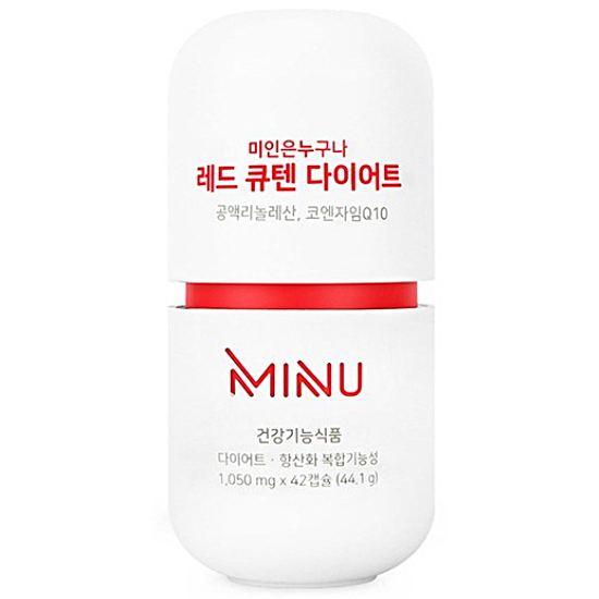 미누테크 MINU 미인은 누구나 레드 큐텐 다이어트 42캡슐 (6개)