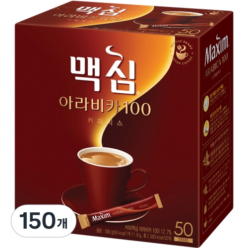 아라비카 100 커피믹스 11.8g 50개입 3개