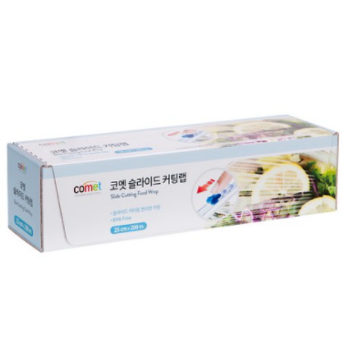 쿠팡 코멧 ㅤ슬라이딩 커터 위생랩 25cm x 200m (1개)_이미지