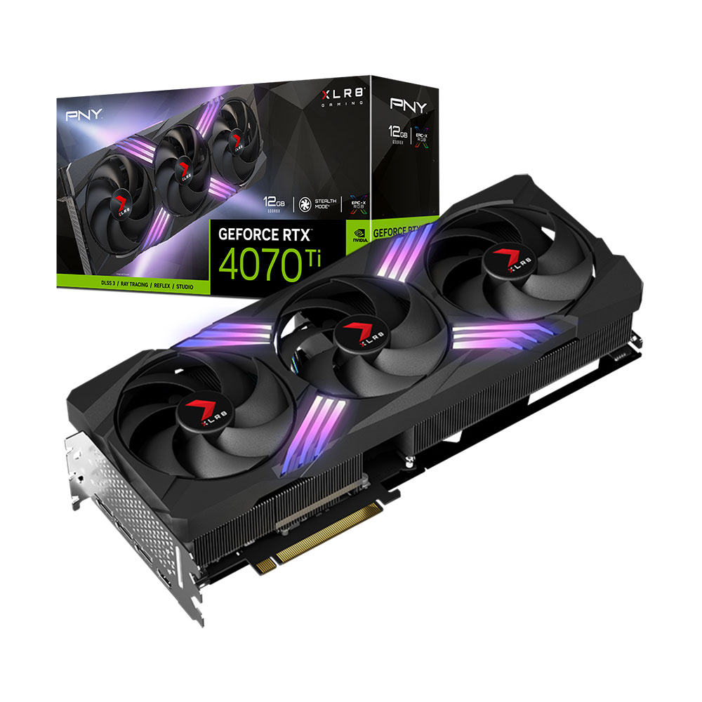 PNY XLR8 지포스 RTX 4070 Ti VERTO EPIC-X RGB TF OC D6X 12GB 제이씨현