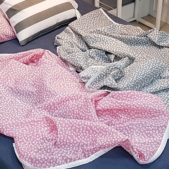 그림같은집 꽃가라 시어서커 여름 홑겹이불 (싱글 S)_이미지