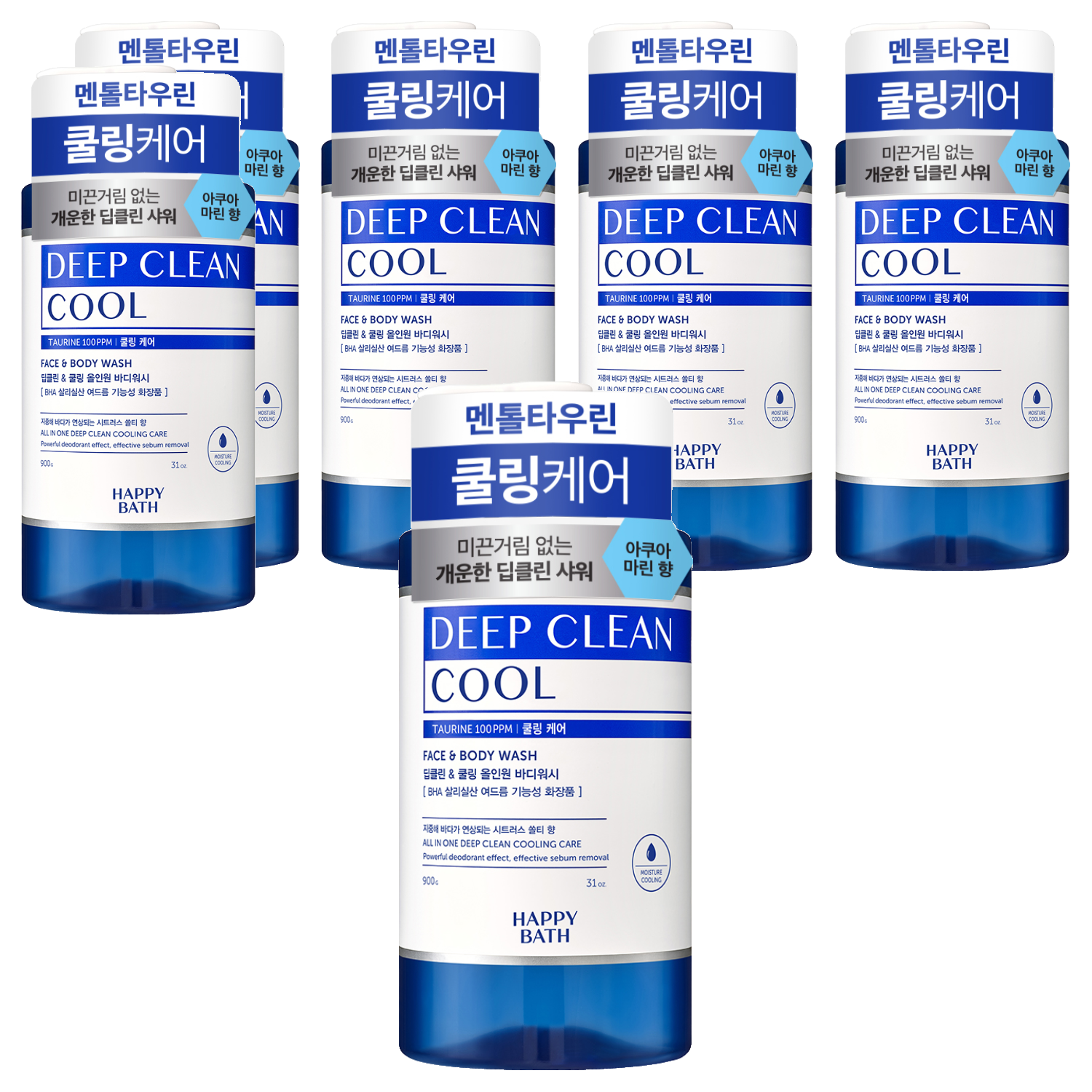 딥클린 멘톨 쿨링 케어 올인원 바디워시 마린향 900g