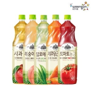 웅진식품 가야농장 <b>주스</b> 1.5L 4펫 5종 사과/복숭아/알로에/제주당근/<b>토마토</b>
