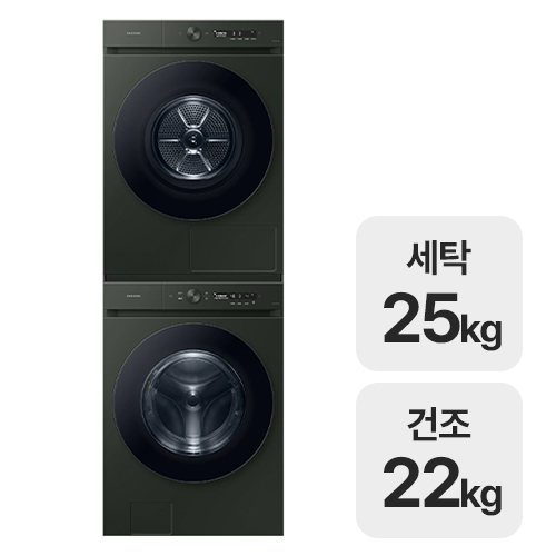 삼성전자 비스포크 AI WF25CB8895BF + DV22DB8890BF_이미지