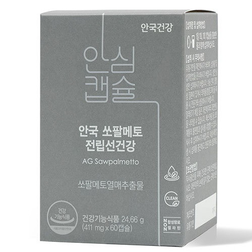 안국건강 안국 쏘팔메토 전립선건강 60캡슐 (4개)