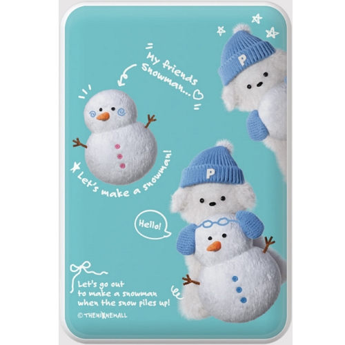 �����θ� pattern blue mittens ppokku �Ƽ����� �������͸� 5000mAh