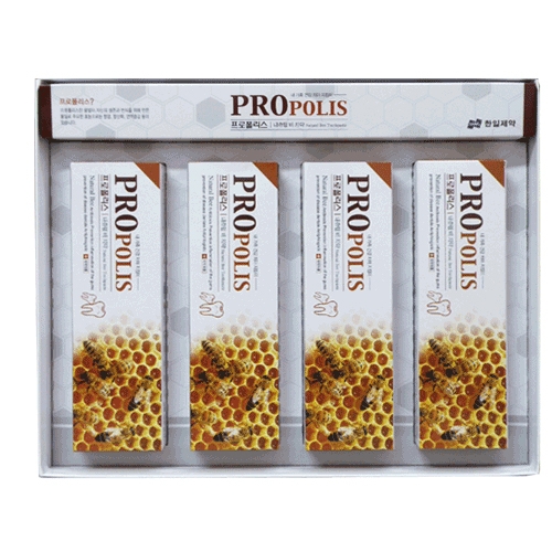 한일제약 내추럴 비 프로폴리스 치약 180g (4개)_이미지