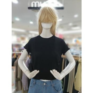 무자크 세이브존09 격자무늬 숏 반팔니트티 MP4WKT07 S33130866_이미지