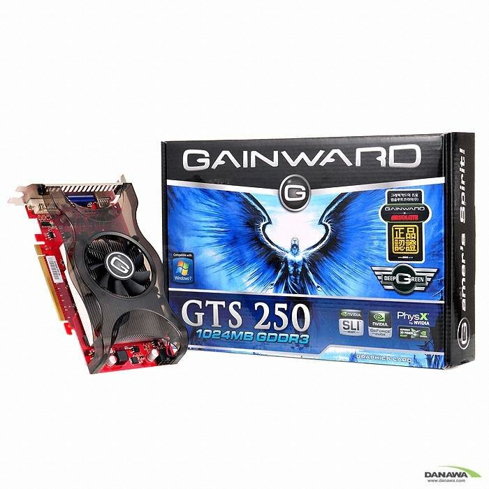 GAINWARD 지포스 GTS250 DEEP GREEN HDMI 1GB ABKO_이미지