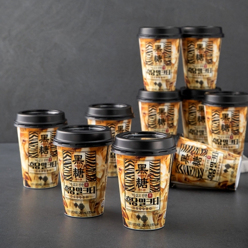 푸르밀 더 깊고 진한 흑당 밀크티 250ml (10개)_이미지