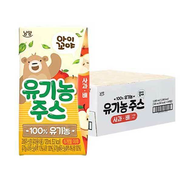 아이꼬야 유기농 베이비주스 사과배 120ml