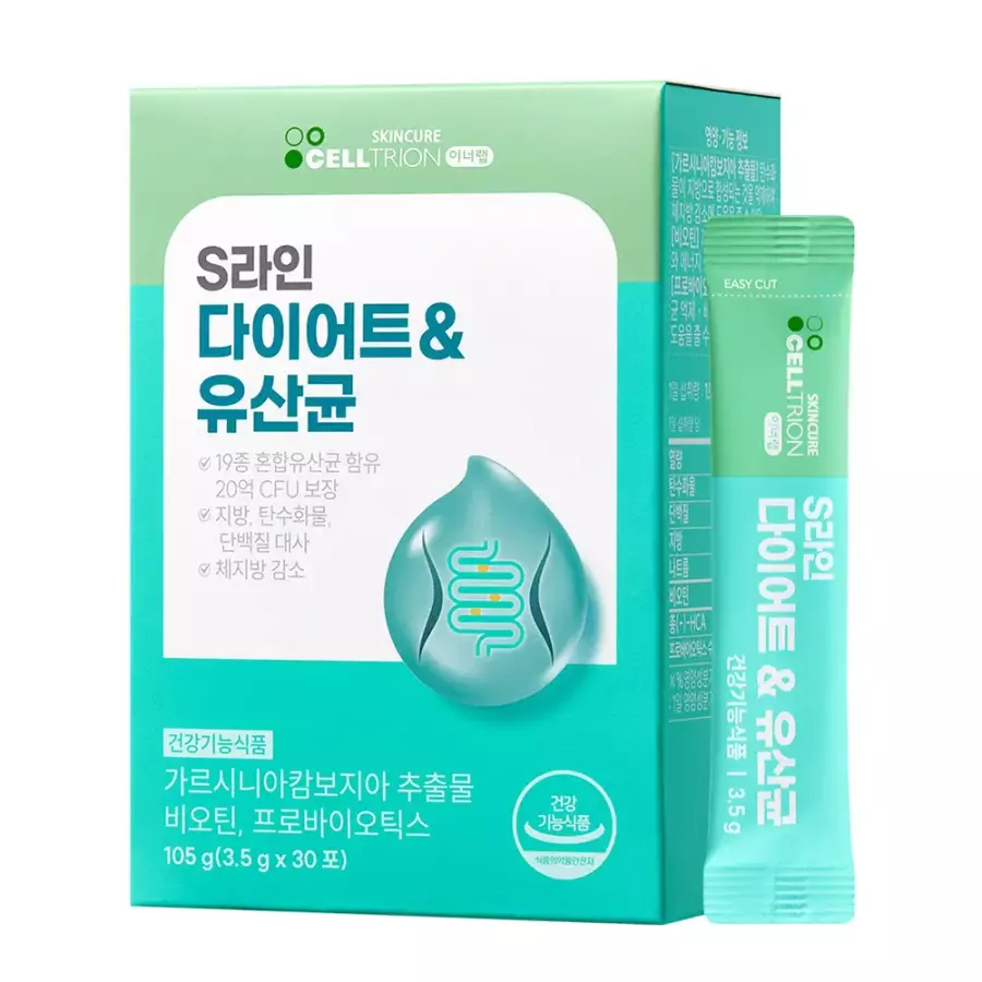 셀트리온스킨큐어 이너랩 S라인 다이어트 유산균 30포 (1개)_이미지