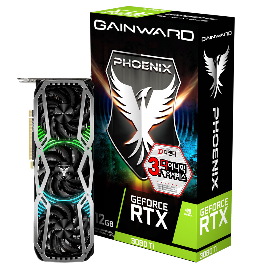 GAINWARD 지포스 RTX 3080 Ti 피닉스 D6X 12GB