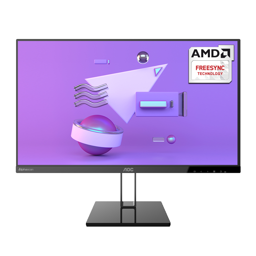 알파스캔 AOC 27V2Q 프리싱크 75 DP 시력보호 무결점