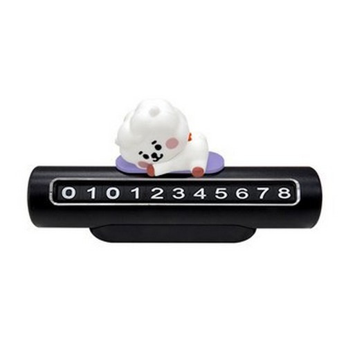 라인프렌즈 BT21 베이비 차량용 피규어 주차번호판 알제이 RJ