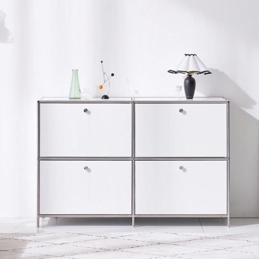 나무뜰 마린 E0등급 미드센츄리 모듈 수납장 서랍장 1200