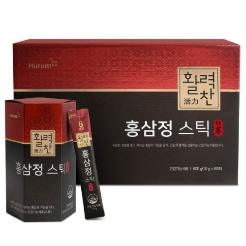 휴럼 활력찬 홍삼정 스틱 10g 60포 (1개)_이미지