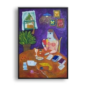 올뉴프레임 P, The Young Poet 일러스트 액자_이미지