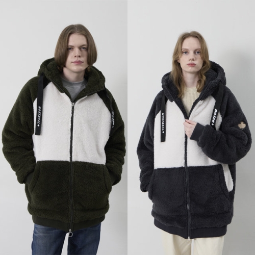 노이즈 NOIZE 쉐파퍼 미아 후드코트 KF3AA75 차콜 L