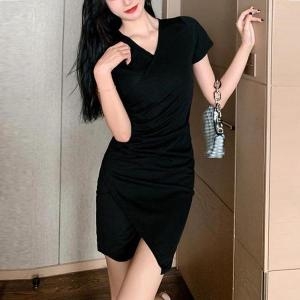 결혼식 하객룩 여름 원피스 블랙 검정 오피스룩 S11348990